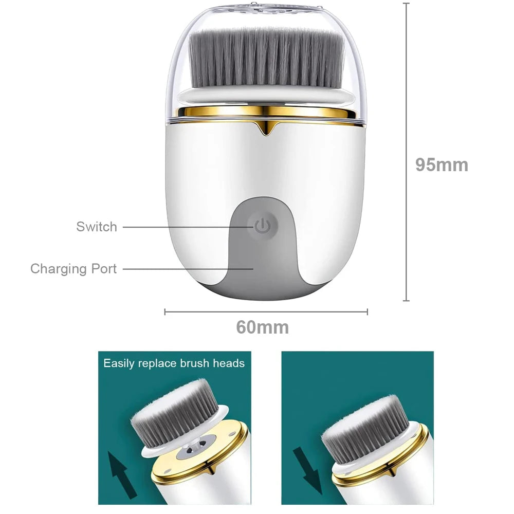 1 Ultrasonic Facial Cleanser Brush Electric Cleansing Face Brush 360 Rotate Deep Cleaning Brush Facial Skin Care Machine1 Ultrasonic Facial Cleanser Brush Electric Cleansing Face Brush 360 Rotate Deep Cleaning Brush Facial Skin Care Machine