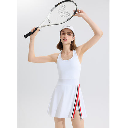 Sleeveless Tennis Dress with Built-In Underlayer