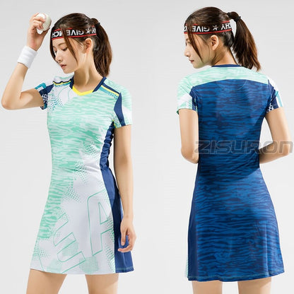 Short-Sleeve Tennis & Badminton Dress with Shorts