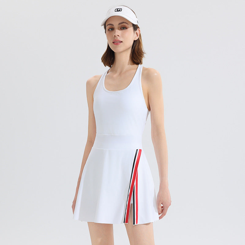 Sleeveless Tennis Dress with Built-In Underlayer