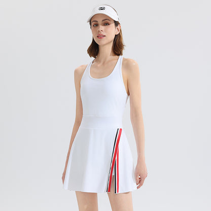 Sleeveless Tennis Dress with Built-In Underlayer