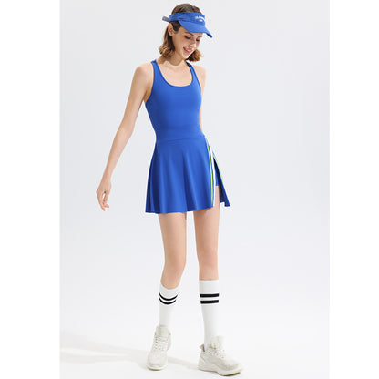 Sleeveless Tennis Dress with Built-In Underlayer
