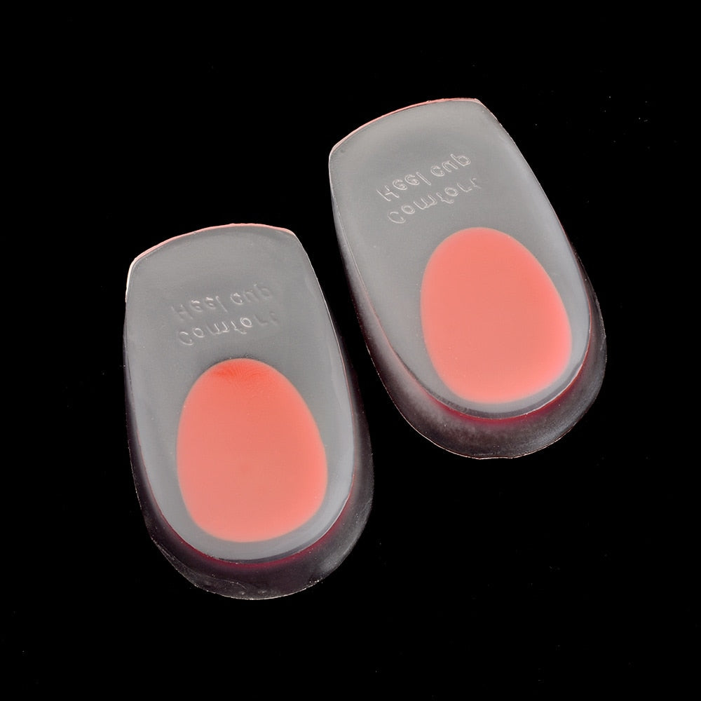 style Gel Shoes Insoles Cushion Heel Cup Massage Pads Inserts Heel Care Silicone Good Shoe Inserts