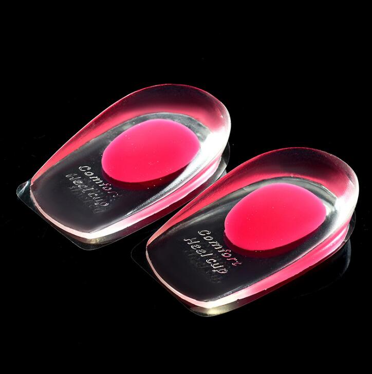 style Gel Shoes Insoles Cushion Heel Cup Massage Pads Inserts Heel Care Silicone Good Shoe Inserts