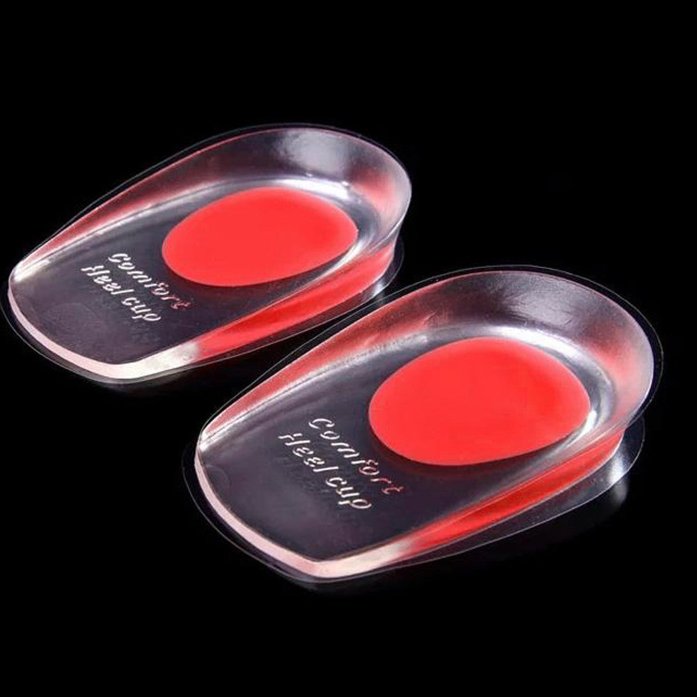 style Gel Shoes Insoles Cushion Heel Cup Massage Pads Inserts Heel Care Silicone Good Shoe Inserts