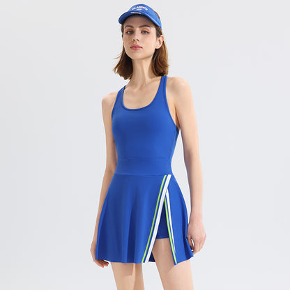 Sleeveless Tennis Dress with Built-In Underlayer